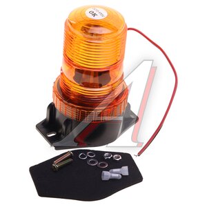 Изображение 1, AT14286 Маяк проблесковый 10-30V светодиодный стационарный желтый AT