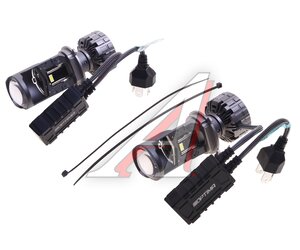 Изображение 1, ML-H4-50-30 Лампа светодиодная 12/24V H4 P43t 5500K (2шт.) линза OPTIMA