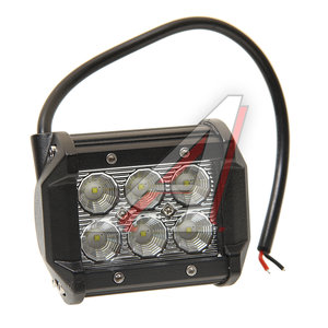 Изображение 1, 9-18F Балка светодиодная 12/24V 18W (6 светодиодов) 100х85х65мм (ближний свет) двухрядная SAMRAI