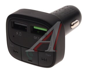 Изображение 1, E59 black Устройство зарядное в прикуриватель с трансмиттером (bluetooth, hands free) HOCO