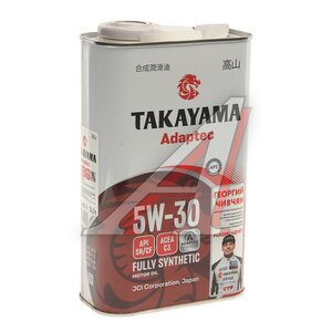 Изображение 1, 6056084 Масло моторное Adaptec C3 5W30 синт.1л TAKAYAMA
