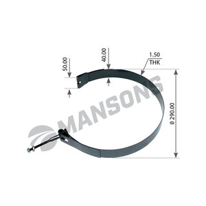 Изображение 1, 100.669 Хомут SCANIA баллона воздушного MANSONS