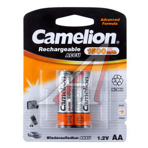 Изображение 1, C-150AAKCбл Батарейка AA HR6 1.2V аккумулятор Ni-MH 1500mAh блистер (2шт.) CAMELION