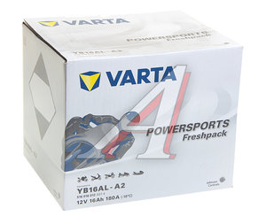Изображение 5, 6СТ16 YB16AL-A2 Аккумулятор VARTA MOTO FP + электролит 16А/ч