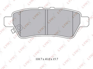 Изображение 1, BD5741 Колодки тормозные NISSAN Pathfinder R51 (05-) задние (4шт.) LYNX
