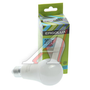 Изображение 1, EL-LED-A65-20W-E27-4K Лампа светодиодная E27 A65 20W (190W) 220V холодный ERGOLUX