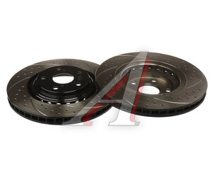 Изображение 1, BDF059 Диск тормозной TOYOTA Highlander (13-) передний перфорированный комплект TAYGA