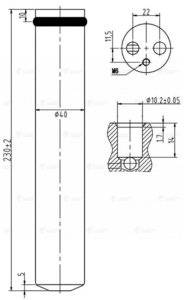 Изображение 3, LCR1162 Осушитель кондиционера NISSAN Maxima (99-08) LUZAR