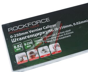 Изображение 6, RF-5096P3 Штангенциркуль 250мм 0.02мм в футляре ROCKFORCE