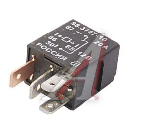 Изображение 1, 98.3747-10 Реле электромагнитное 12V 4-х контактное 20А замыкающее АВАР