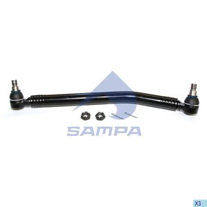 Изображение 1, 097.669-01 Тяга рулевая SCANIA продольная L=601мм SAMPA