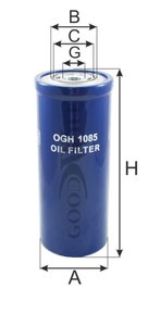 Изображение 3, OGH1085 Фильтр масляный КПП JCB Robot (дв.PERKINS) GOODWILL