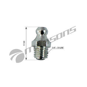 Изображение 1, 600.049 Масленка прямая 180 градусов 1/4"x19 UNF MANSONS