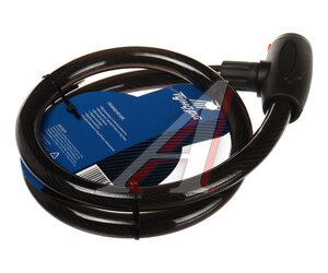 Изображение 2, ZX-3978 Замок велосипедный 1200х20мм трос черный RAPIDA