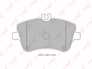 Изображение 1, BD5317 Колодки тормозные MERCEDES W203,  209 (00-) передние (4шт.) LYNX