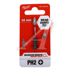 Изображение 1, 4932430854 Бита 1/4" PH2х50мм ударная MILWAUKEE
