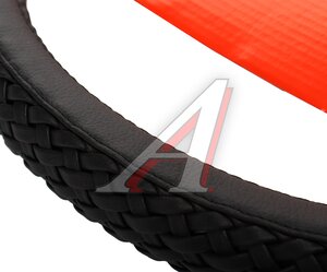 Изображение 2, AP-810 BK (M) Оплетка руля (M) 37-39см черная натуральная кожа Luxury AUTOPROFI