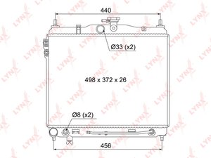 Изображение 3, RB1059 Радиатор HYUNDAI Getz (02-) АКПП LYNX