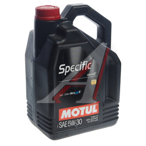 Изображение 1, 102643 Масло моторное SPECIFIC DEXOS2 5W30 синт.5л (Уценка) MOTUL