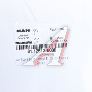 Изображение 4, 81125126000 Крышка MAN фильтра топливного OE