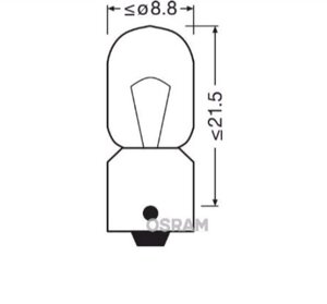 Изображение 7, 3860 Лампа 12V 5W BA9s OSRAM