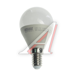 Изображение 1, 53118 Лампа светодиодная E14 G45 8W (75W) 220V теплый GAUSS