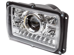 Изображение 2, 36.3775-20 LED AE (ФГ019 AE) Фара ГАЗ-3102, КАМАЗ, МАЗ, УАЗ-3160 светодиодная (без лампы) Н/О с гладким стеклом с ДХО AVTOELECTRICA