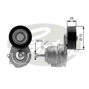 Изображение 2, T38498 Ролик приводного ремня CHEVROLET Cruze (12-) натяжной GATES