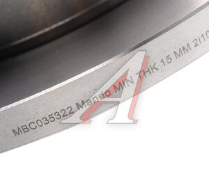 Изображение 4, MBC035322 Диск тормозной VW T4 (90-03) передний (1шт.) MANDO