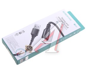 Изображение 2, BX54 Black Кабель micro USB 2.4A 1м черный BOROFONE