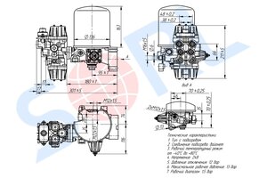 Изображение 3, 35110060310 Осушитель воздуха 14.5bar MERCEDES-BENZ SORL