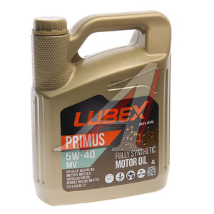 Изображение 1, L034-1325-0404 Масло моторное PRIMUS MV CF/SN A3/B4 5W40 синт.4л LUBEX