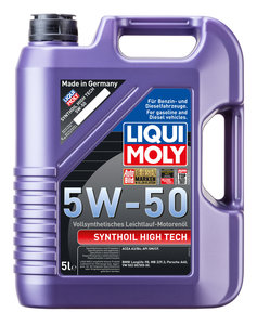 Изображение 2, 9068 Масло моторное LIQUI MOLY SYNTHOIL HIGH TECH 5W50 синт.5л