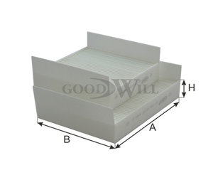 Изображение 2, AG2952KCF Фильтр воздушный салона PEUGEOT 207 (06-) GOODWILL