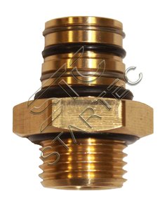 Изображение 2, INF.11.14P5 Соединитель переходник М14x1.5 P5 поворотный латунь STARTEC