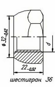 Изображение 2, 120-3104057 Гайка колеса М30х1.5х22 ГАЗ-53, ЗИЛ, КРАЗ наружная задняя левая резьба РААЗ