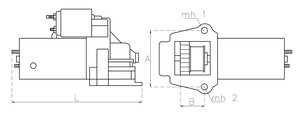 Изображение 6, TT16691 Стартер FORD Transit (11-) 12В z=12 1.7кВт TESLA TECHNICS