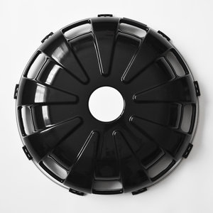 Изображение 1, МК-ПЛ-Р13 Колпак колеса R-22.5 переднего пластик (черный) Турбо ТТ