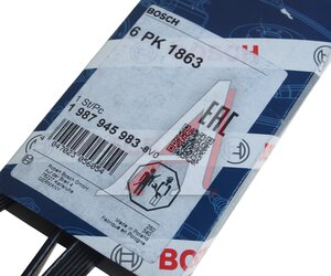 Изображение 2, 1987945983 Ремень приводной поликлиновой 6PK1863 MAZDA 3 (06-) BOSCH