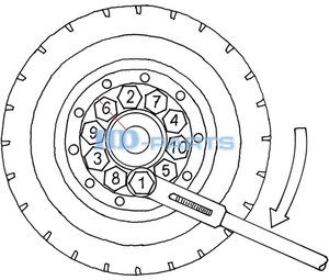 Изображение 5, 109210 Гайка колеса RENAULT M22x1.5/h-30/SW33 (юбка подвижная, усиленная) HD-PARTS
