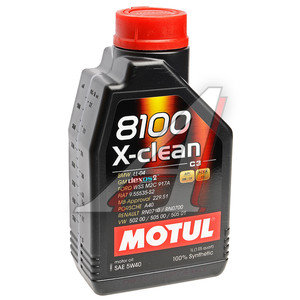 Изображение 2, 102786 Масло моторное 8100 X-CLEAN C3 5W40 синт 1л MOTUL