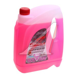 Изображение 1, 963889 Антифриз красный -50C 5кг G12+ SIBIRIA