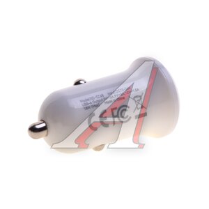 Изображение 2, CC68 White Устройство зарядное в прикуриватель 1USB 12V белое XO