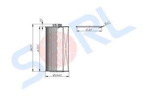 Изображение 4, RL6140AA39 Фильтр масляный КАМАЗ-5490 MERCEDES Axor дв.DAIMLER SORL