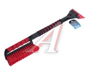 Изображение 1, AV-2161 Щетка со скребком 63см черно-красная AUTOVIRAZH