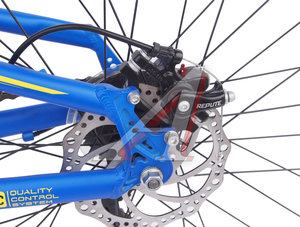 Изображение 7, T17B111 C Велосипед 26" 21-ск. двухподвесный дисковые тормоза (AL-рама) синий SHUNTER HILAND