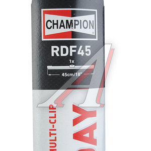 Изображение 3, RDF45/B01 Щетка стеклоочистителя 450мм бескаркасная Rainy Day Flat Multi Clip CHAMPION