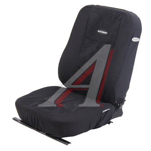 Изображение 1, TT-902V BK/BK Авточехлы универсальные полиэстер/велюр (AIRBAG) черные (9 предм.) AUTOPROFI