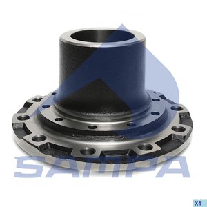 Изображение 2, 040.490 Ступица SCANIA 4 series передняя (без подшипника) SAMPA