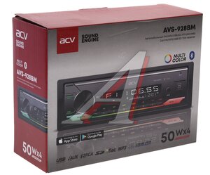 Изображение 7, AVS-928BM Магнитола автомобильная 1DIN ACV